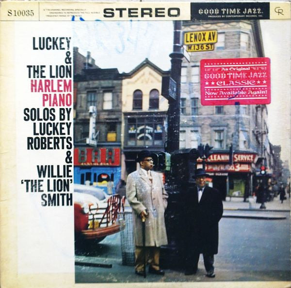 Charles "Luckey" Roberts & Willie "The Lion" Smith : Luckey & The Lion: Harlem Piano (LP, Album, RE)