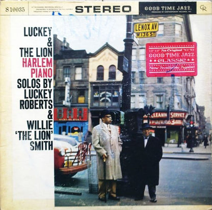 Charles "Luckey" Roberts & Willie "The Lion" Smith : Luckey & The Lion: Harlem Piano (LP, Album, RE)
