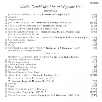 Nikolai Demidenko : Live At Wigmore Hall (2xCD, Album, RE)
