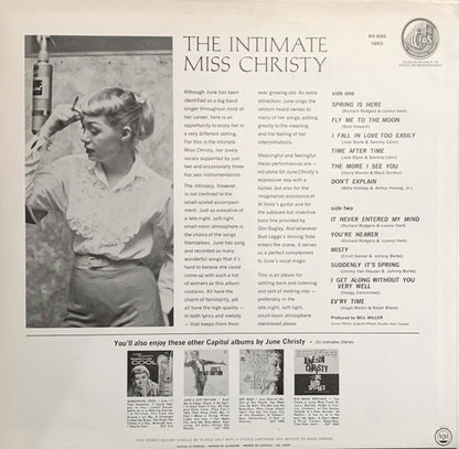 June Christy : The Intimate Miss Christy (LP, Album)