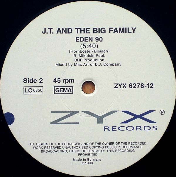 J.T. And The Big Family : Moments In Soul (12", Single)