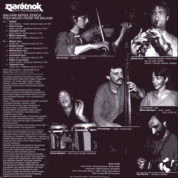 Zsarátnok : Folk Music From The Balkan (LP, Album)