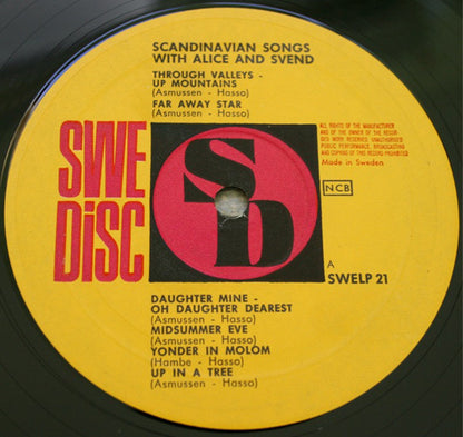 Alice Babs & Svend Asmussen : Scandinavian Songs With Alice And Svend (LP, Album, Mono, Bur)