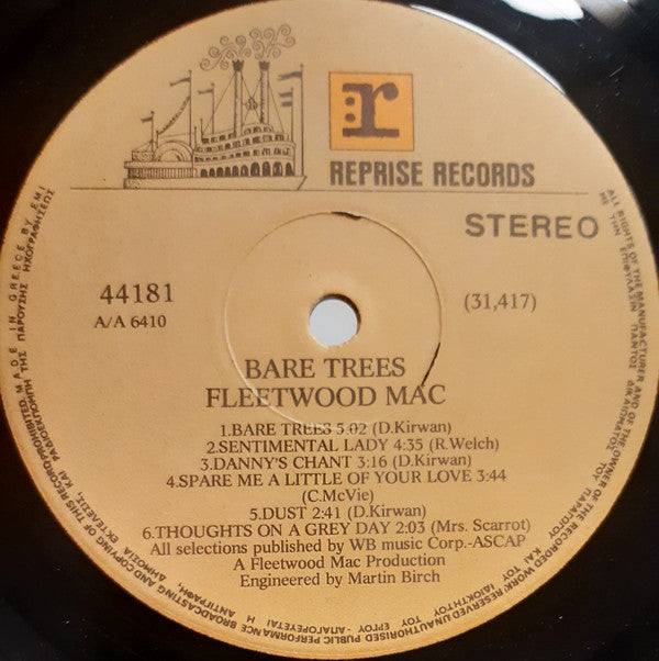 Fleetwood Mac : Bare Trees (LP, Album)