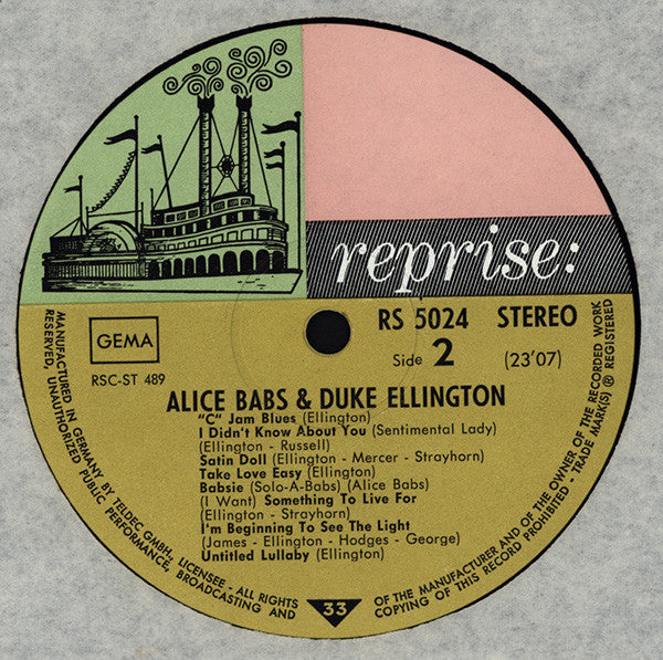 Alice Babs & Duke Ellington : Serenade To Sweden (LP, Album)