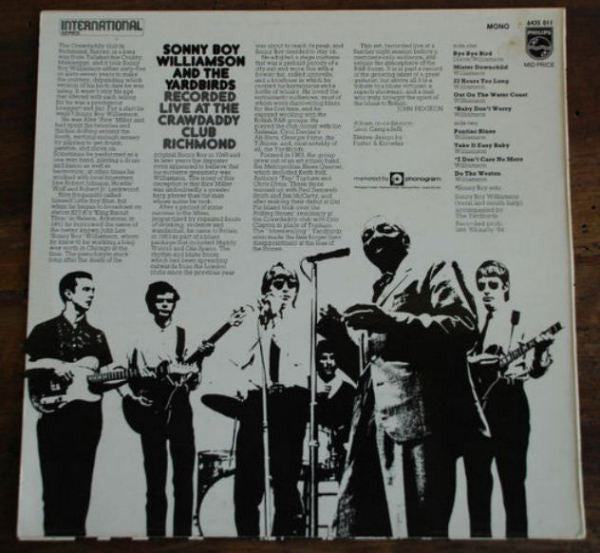 Sonny Boy Williamson (2) And The Yardbirds : Sonny Boy Williamson And The Yardbirds (LP, Album, RE)