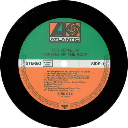 Led Zeppelin : Houses Of The Holy (LP, Album, RE, Gat)