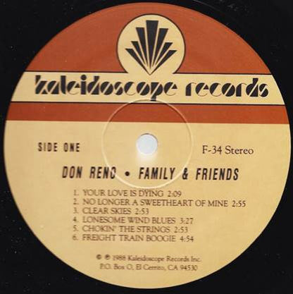 Don Reno : Family & Friends (LP, Album)
