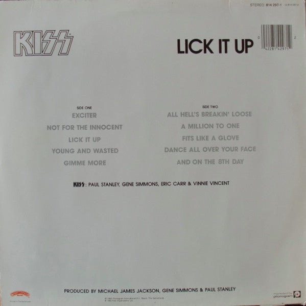 Kiss : Lick It Up (LP, Album)