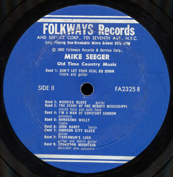 Mike Seeger : Old Time Country Music (LP, RE)