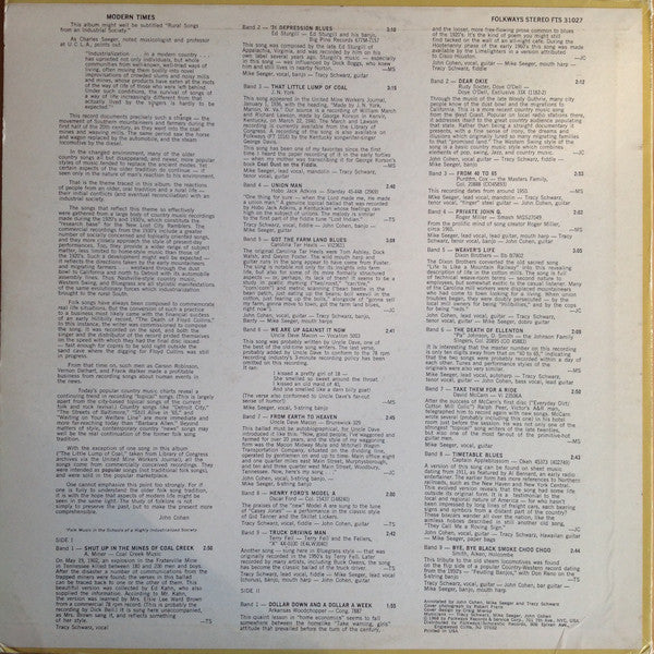 The New Lost City Ramblers : Modern Times (LP)