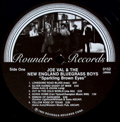 Joe Val And The New England Bluegrass Boys : Sparkling Brown Eyes (LP, Album)