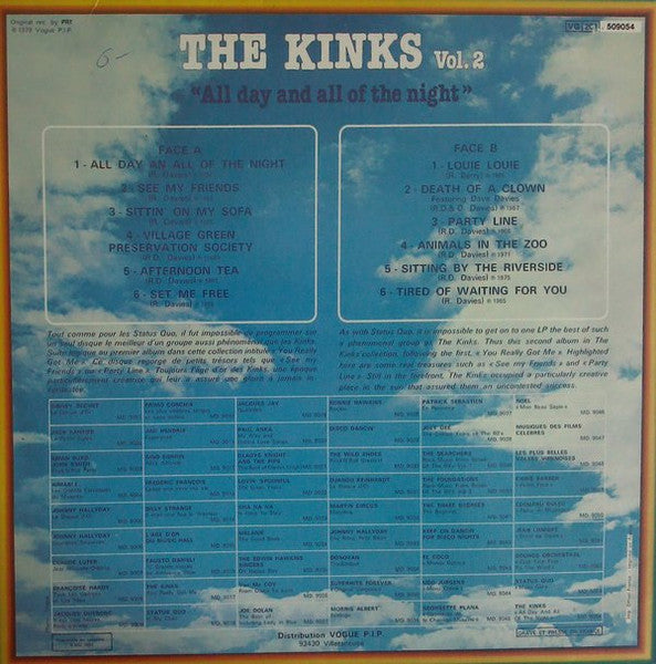 The Kinks : All Day And All Of The Night - The Kinks Vol. 2 (LP, Comp, RE)