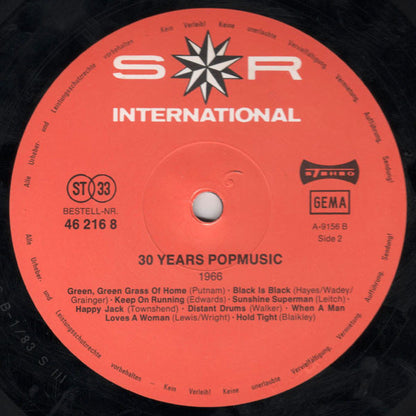 Various : 30 Years Popmusic 1966 (LP, Comp, Mono)