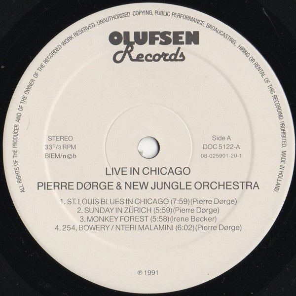 Pierre Dørge & New Jungle Orchestra : Live In Chicago (LP)