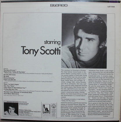 Tony Scotti : Starring Tony Scotti (LP, Album)