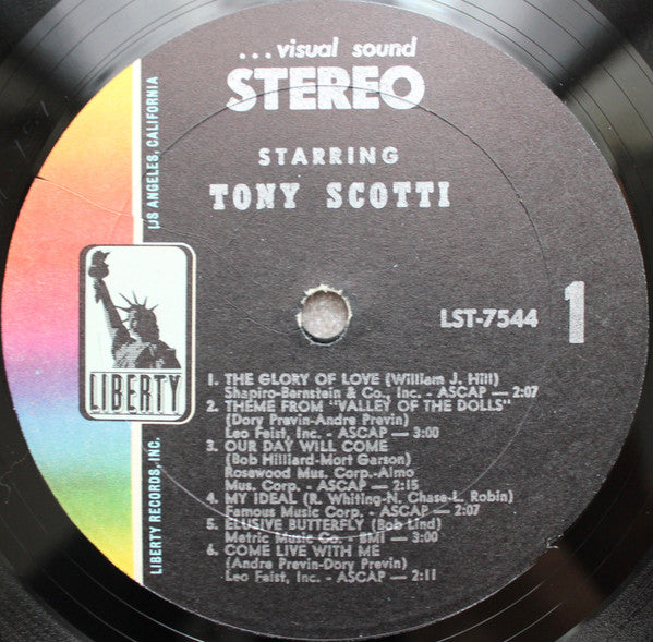 Tony Scotti : Starring Tony Scotti (LP, Album)