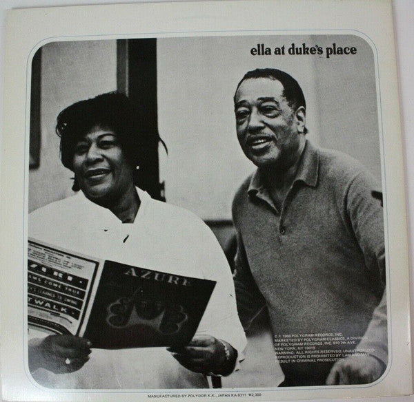 Ella Fitzgerald And Duke Ellington : Ella At Duke's Place (LP, Album, Gat)