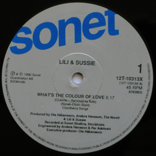 Lili & Sussie : What's The Colour Of Love (12")