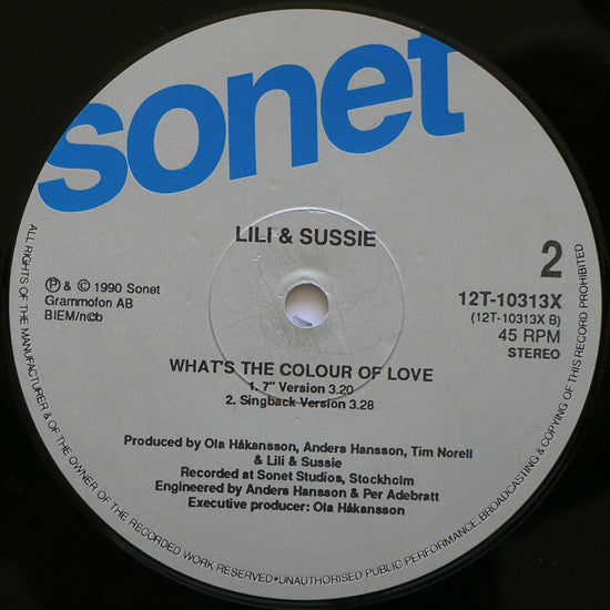 Lili & Sussie : What's The Colour Of Love (12")