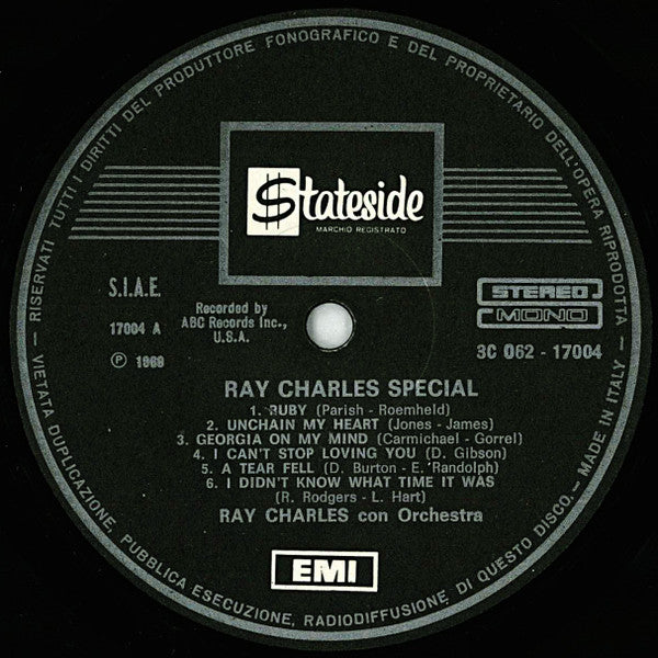 Ray Charles : Ray Charles Special (LP, Comp, RE)