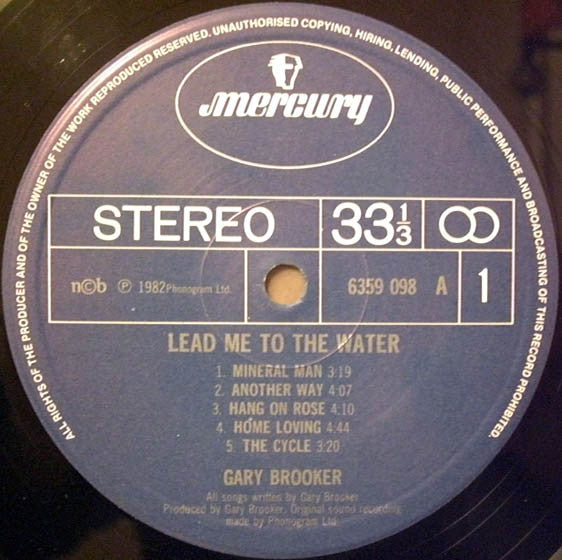 Gary Brooker : Lead Me To The Water (LP, Album)