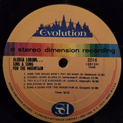 Gloria Loring : Sing A Song For The Mountain (LP)