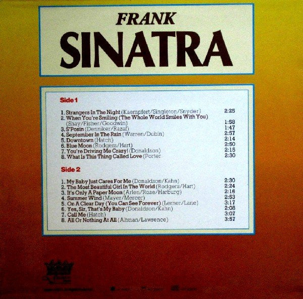 Frank Sinatra : "Strangers In The Night" & Other Favourites (LP, Comp)