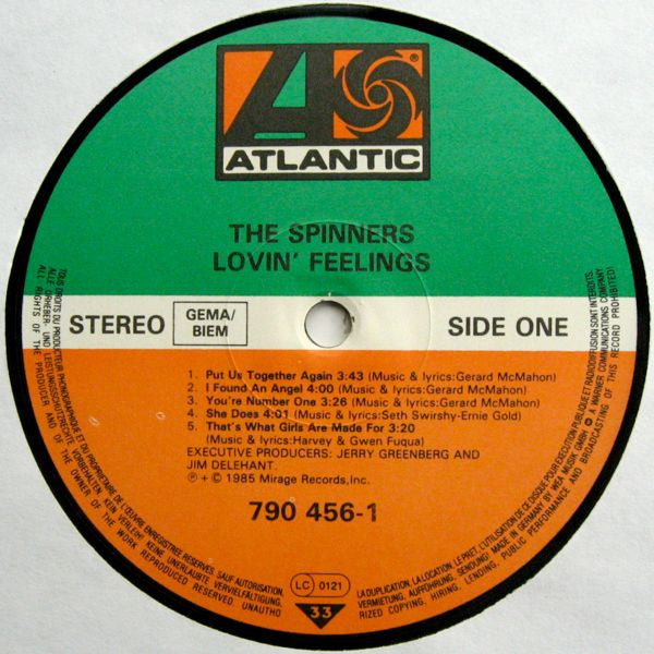 Spinners : Lovin' Feelings (LP, Album)