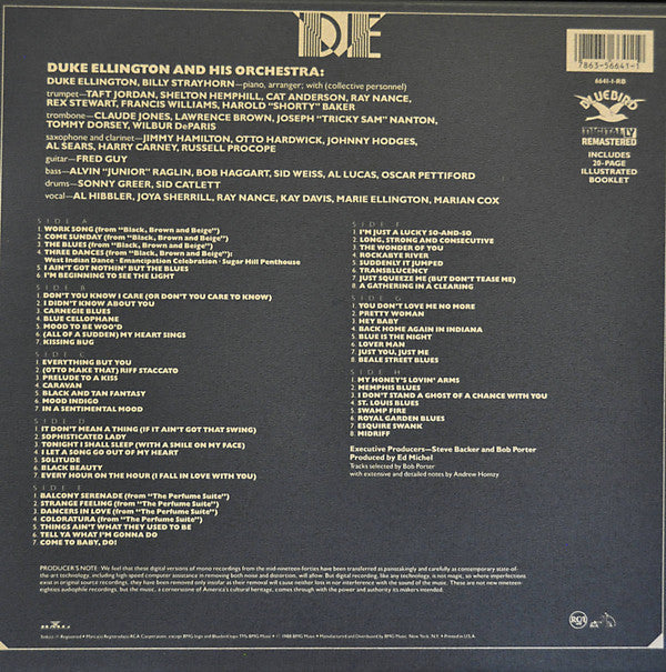 Duke Ellington And His Orchestra : Black, Brown & Beige (The 1944-1946 Band Recordings) (4x12", Comp, Mono, RE, RM + Box, Comp, Mono, RE, R)