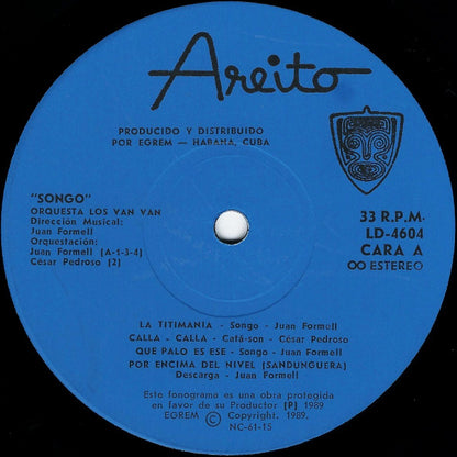 Los Van Van : Songo (LP, Album)