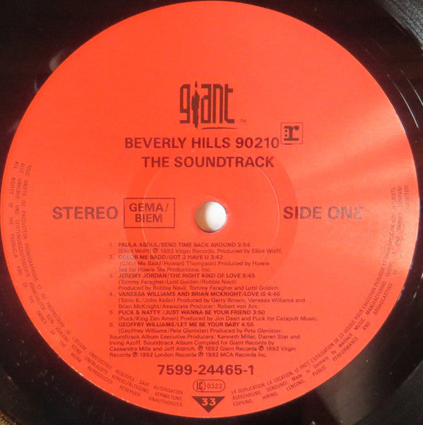 Various : Beverly Hills, 90210 - The Soundtrack (LP)