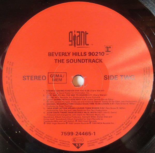 Various : Beverly Hills, 90210 - The Soundtrack (LP)