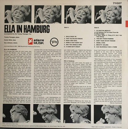 Ella Fitzgerald : Ella In Hamburg (LP, Album, RE)