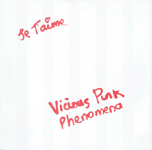 Vicious Pink Phenomena : Je T'aime (12", Single)