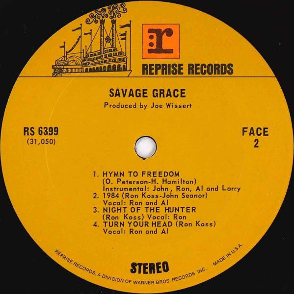 Savage Grace (2) : Savage Grace (LP, Album, Pit)