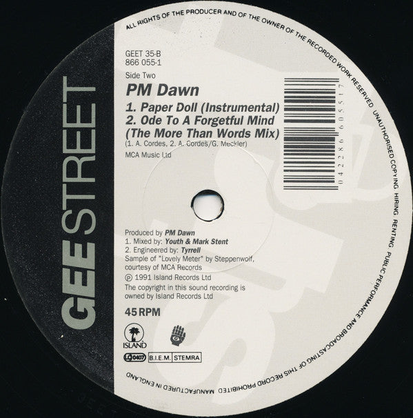 P.M. Dawn : Paper Doll (12", Single)