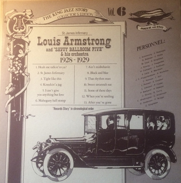 Louis Armstrong And His Savoy Ballroom Five & Louis Armstrong And His Orchestra : St. James Infirmary 1928 -1929 (LP, Comp)