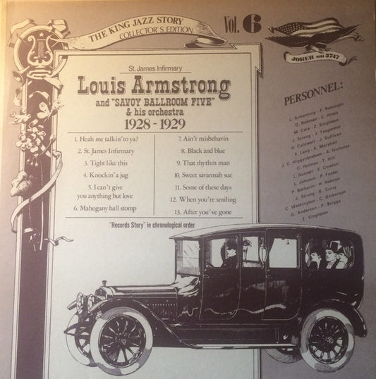 Louis Armstrong And His Savoy Ballroom Five & Louis Armstrong And His Orchestra : St. James Infirmary 1928 -1929 (LP, Comp)