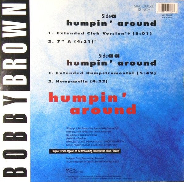 Bobby Brown : Humpin' Around (12", Maxi)