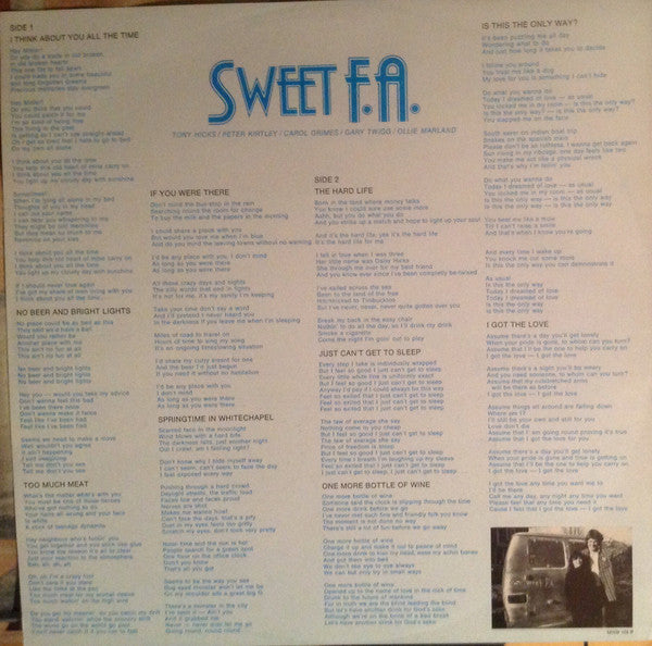Sweet F.A. (3) : Sweet F.A. (LP, Album)