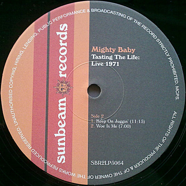 Mighty Baby : Tasting The Life: Live 1971 (2xLP, Album)