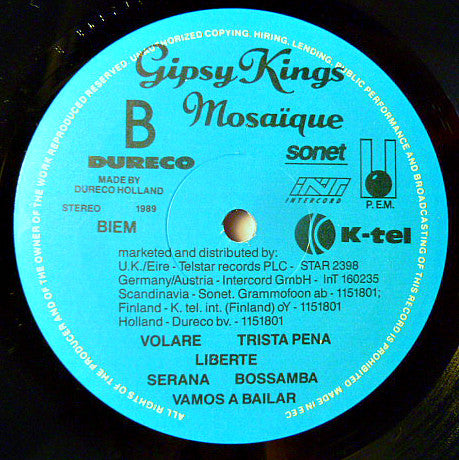 Gipsy Kings : Mosaique (LP, Album, LC)