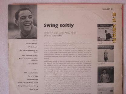 Johnny Mathis : Swing Softly - Johnny Mathis With Percy Faith And His Orchestra (LP)