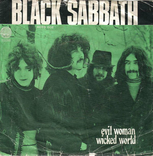 Black Sabbath : Evil Woman / Wicked World (7", Single)