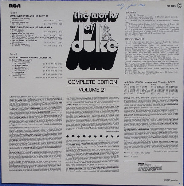 Duke Ellington And His Orchestra : The Works Of Duke - Integrale Volume 21 (LP, Comp)