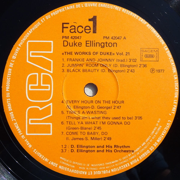 Duke Ellington And His Orchestra : The Works Of Duke - Integrale Volume 21 (LP, Comp)