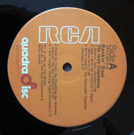 The Hues Corporation : Rockin' Soul (LP, Album, Quad)