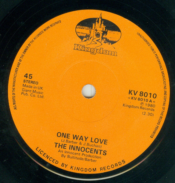 The Innocents (5) : One Way Love (7", Single)