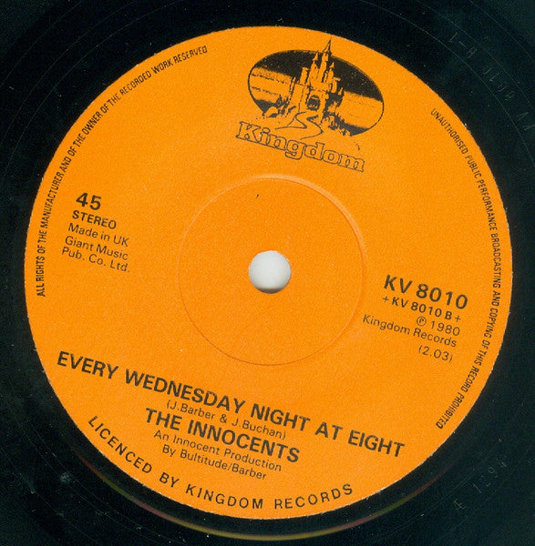 The Innocents (5) : One Way Love (7", Single)